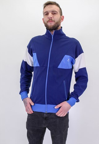VINTAGE PUMA JACKET IN BLUE LARGE