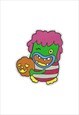EMBROIDERED BIG MOUTH TRICK OR TREAT IRON ON PATCH 