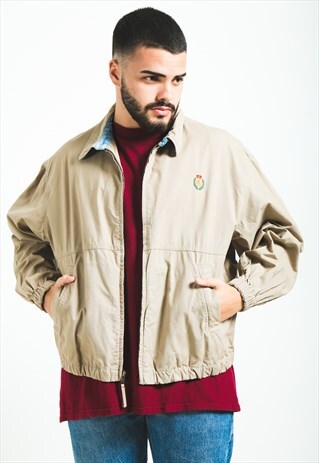 VINTAGE 80S POLO CHAPS HARRINGTON JACKET / S5640