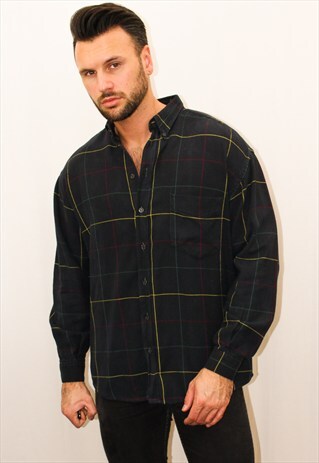 VINTAGE PLAID FLANNEL SHIRT