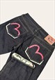 EVISU VINTAGE GULL JAPANESE DENIM JEANS W32