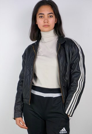 VINTAGE 90'S ADIDAS LEATHER JACKET