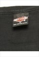 VINTAGE BLACK HARLEY DAVIDSON PRINTED T-SHIRT - M
