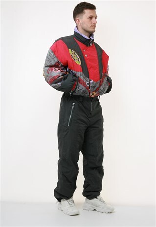 90s RODEO Vintage Oldschool Jumpsuit Skisuit Overalls 18431