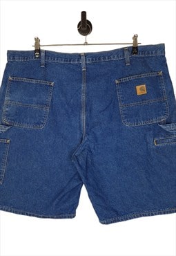 Vintage Carhartt Denim Shorts Size W45 in Blue Carpenter