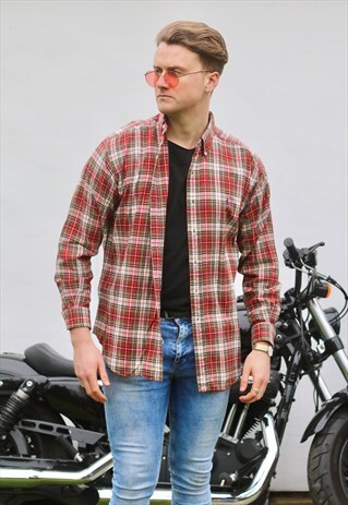 RALPH LAUREN BLAKE USA TATAN PLAID SHIRT