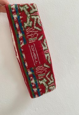 Vintage 90s O'NEILL Abstract knit ski headband winter