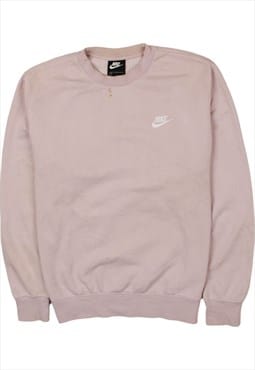 Vintage 90's Nike Sweatshirt Swoosh Crew Neck Pink Small