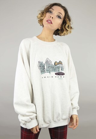 VINTAGE 90S OVERSIZED ADIDAS SWEATER SWEATSHIRT
