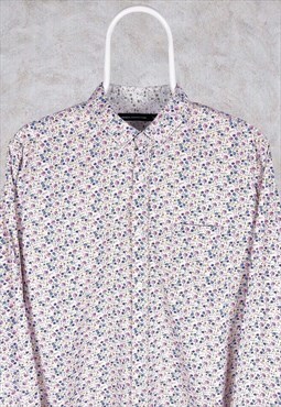 Vintage French Connection FCUK Floral Shirt Long Sleeve M