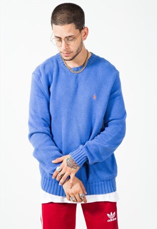 VINTAGE 80S POLO RALPH LAUREN KNIT JUMPER / S502