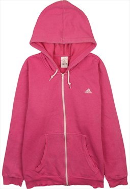 Adidas 90's Full Zip Up Hoodie XLarge Pink