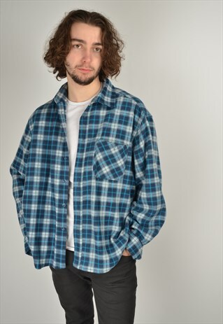 VINTAGE CHECK FLEECE SHIRT