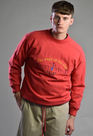 VINTAGE 1990S EMBROIDERED DUAL LAYER GOLF SWEATSHIRT