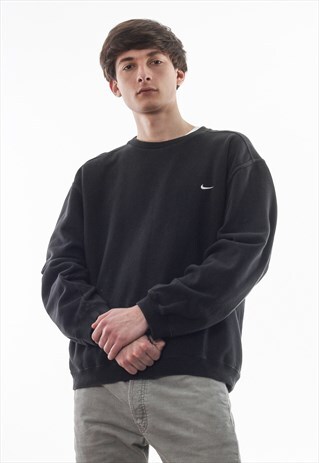 VINTAGE NIKE CREW NECK 90S BLACK
