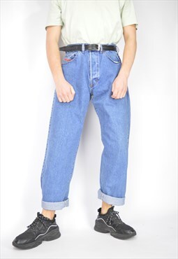 Vintage blue DIESEL denim straight Jeans trousers