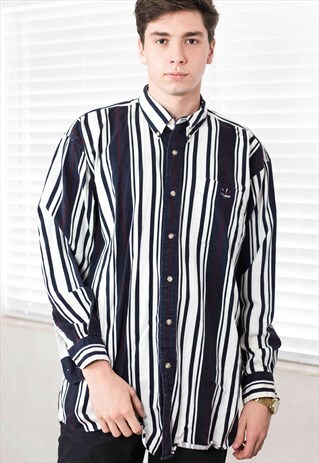 VINTAGE IVY CREW SHIRT LOGO 90S XL 14.9