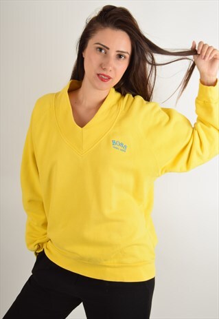 RARE VINTAGE HUGO BOSS SWEATSHIRT MADE IN W-GERMANY(1746)