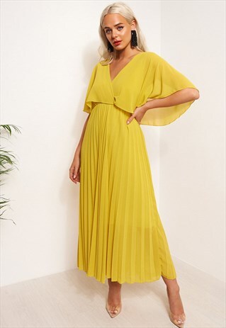 TAMA YELLOW OPEN BACK MAXI DRESS