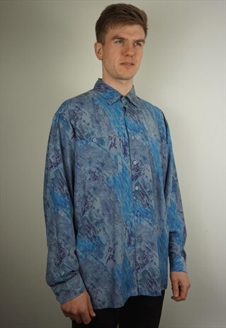 PURE SILK PATTERNED SHIRT