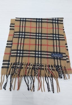 90s BURBERRY Vintage Classic Check Scarf