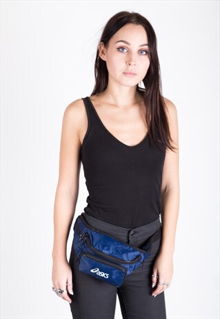VINTAGE ASICS WAIST BAG, BUM BAG, FANNY PACK