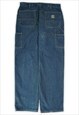 Vintage Carhartt FR Workwear Blue Jeans Mens