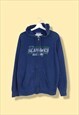 Vintage NFL Sweatshirt Hoodie Seattle in Blue XL
