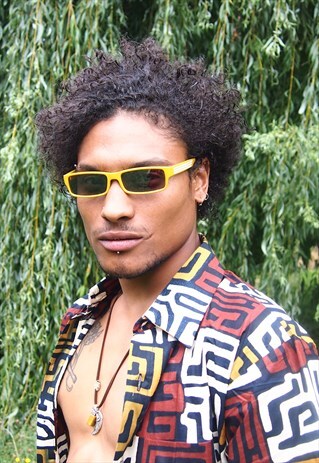 YELLOW RETRO SUNGLASSES