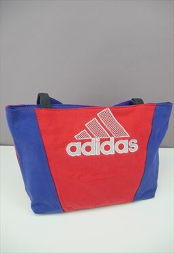 Vintage Adidas Rework Bag in Red & Blue with Logo