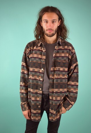 VINTAGE 90'S PATTERNED SHIRT