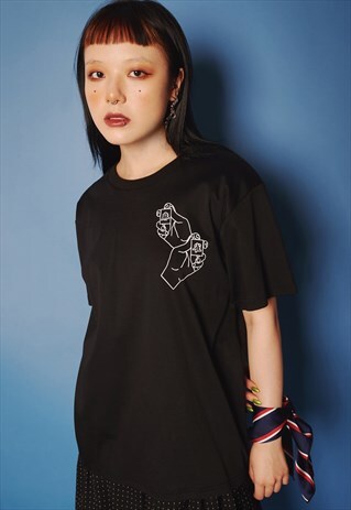 LUCKY DRAW BLACK T-SHIRT