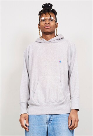 VINTAGE 90'S CHAMPION GREY HOODIE