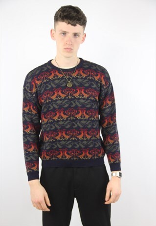 VINTAGE PATTERNED KNIT JUMPER