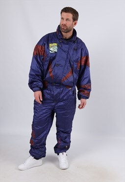 Vintage CAMPRI Full Ski Suit TALL UK XL 44 - 46" (E4R)