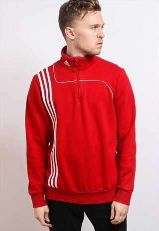 VINTAGE ADIDAS HALF ZIP SWEATSHIRT