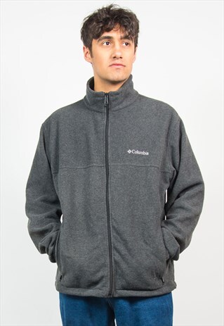 COLUMBIA GREY FLEECE JACKET