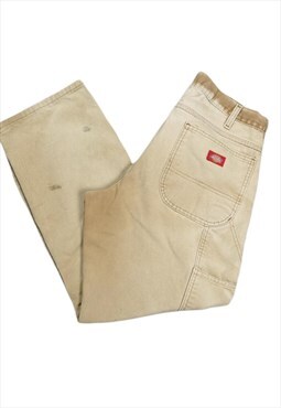  Dickies Carpenter Trousers In Tan Size W34 L30