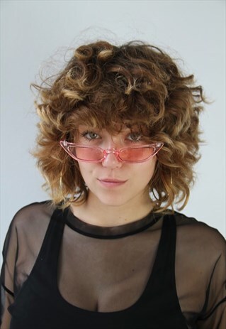 90'S CAT EYE SUNGLASSES PINK