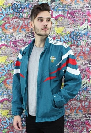 VINTAGE 90S SHELL JACKET / WINDBREAKER. UNISEX SPORTSWEAR.