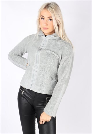 VINTAGE NIKE FLEECE JUMPER SWEATER GREY SMALL 8 10 COLLEGE