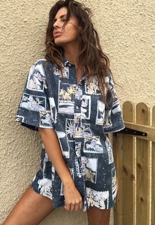 OVERSIZED RETRO 90S 80S VINTAGE UNISEX FESTIVAL SHIRT