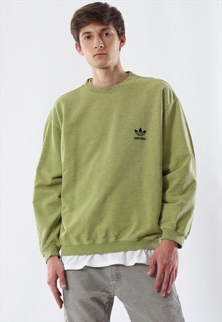 VINTAGE ADIDAS ORIGINALS CREW NECK 90S GREEN