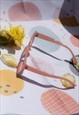 PINK RECTANGLE BAR SIDE DETAIL SUNGLASSES