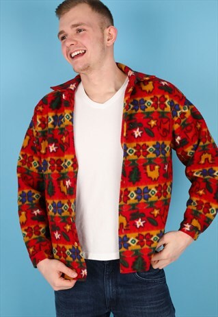 VINTAGE FLEECE SHIRT IN MULTI NS236