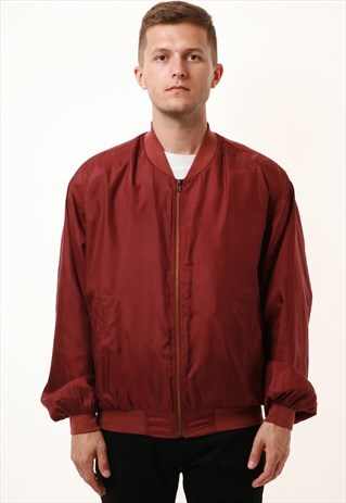 90S VINTAGE OLDSCHOOL LIGHTWEIGHT LINED BOMBER 15873