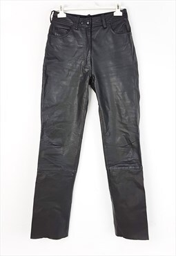 Black leather trousers pants from 80's