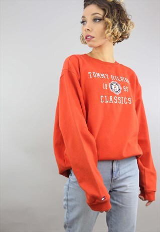 VINTAGE RETRO OVERSIZED TOMMY HILFIGER SWEATER SWEATSHIRT