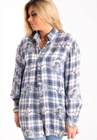 VINTAGE PATTERN SHIRT NS358