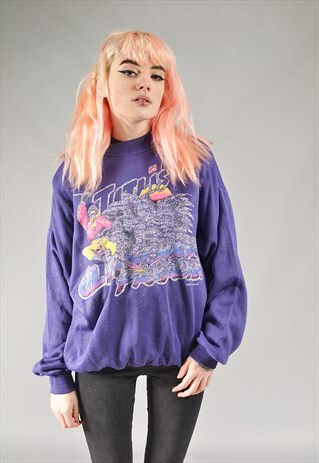 VINTAGE PURPLE SKI SWEATER